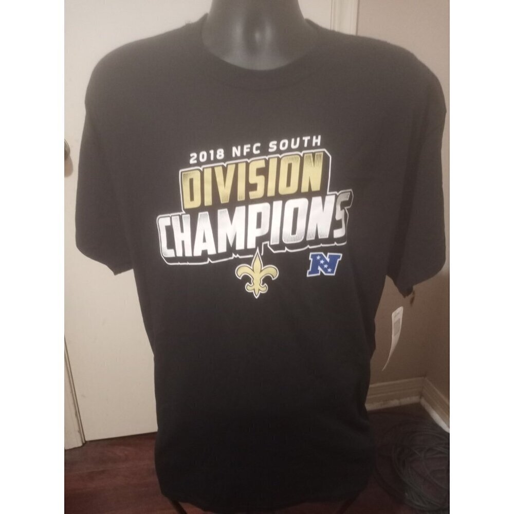 New New Orleans Saints Team Apparel Mens T-Shirt 2018 NFC South Division NFL XL